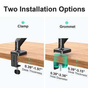 Single Monitor Desk Mount for 13''-32'' Monitors MUA0004