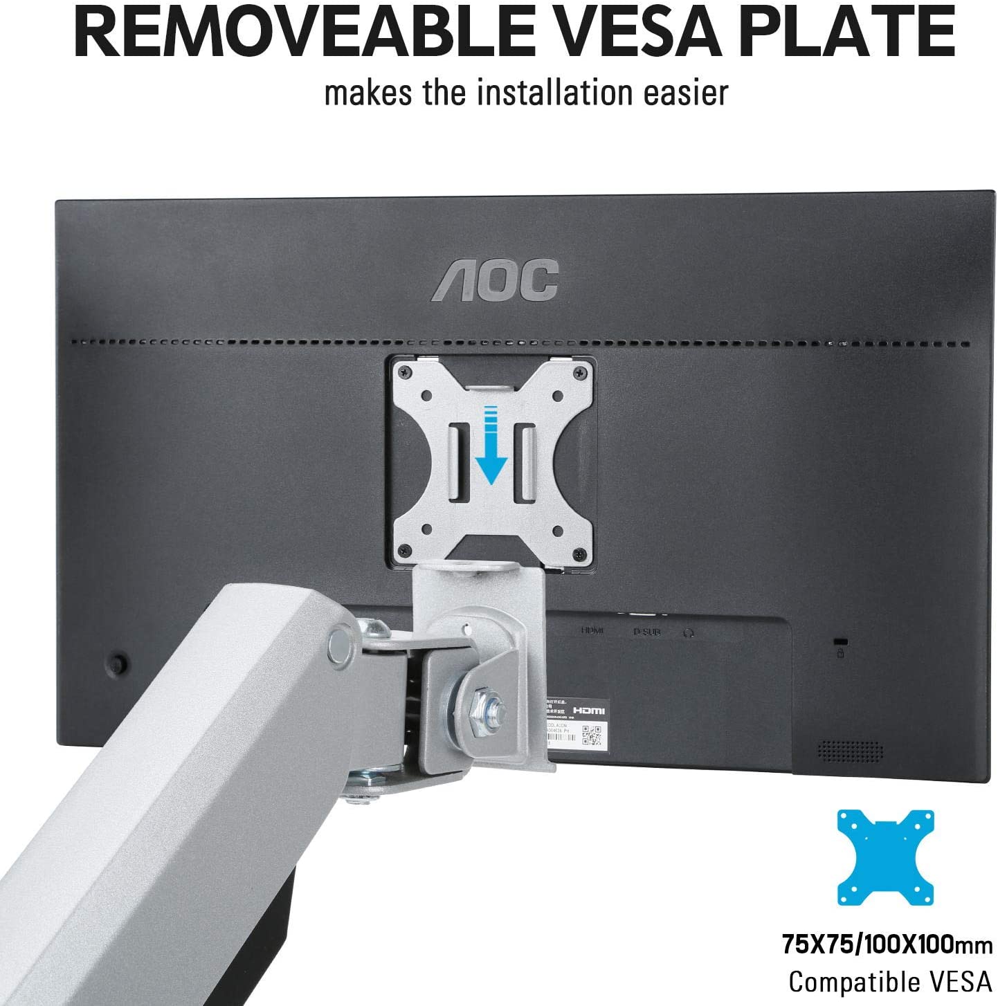 Single Monitor Desk Mount for 17''-32'' Monitors MUA0022