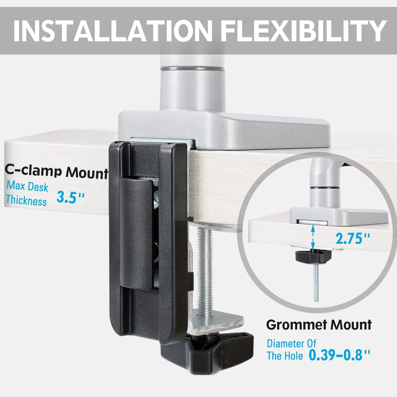 Single Monitor Desk Mount for 17''-32'' Monitors MUA0022
