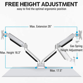 Dual Monitor Desk Mount for 17''-32'' Monitors MUA0024