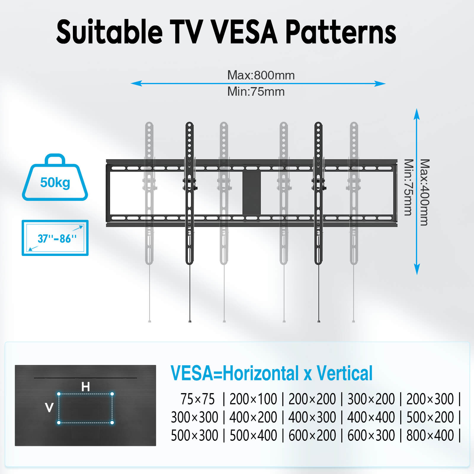 Tilting TV Wall Mount for Up To 86" Tvs MUT0053-XL