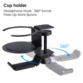 2 In 1 Cup Holder and Headphone Hanger