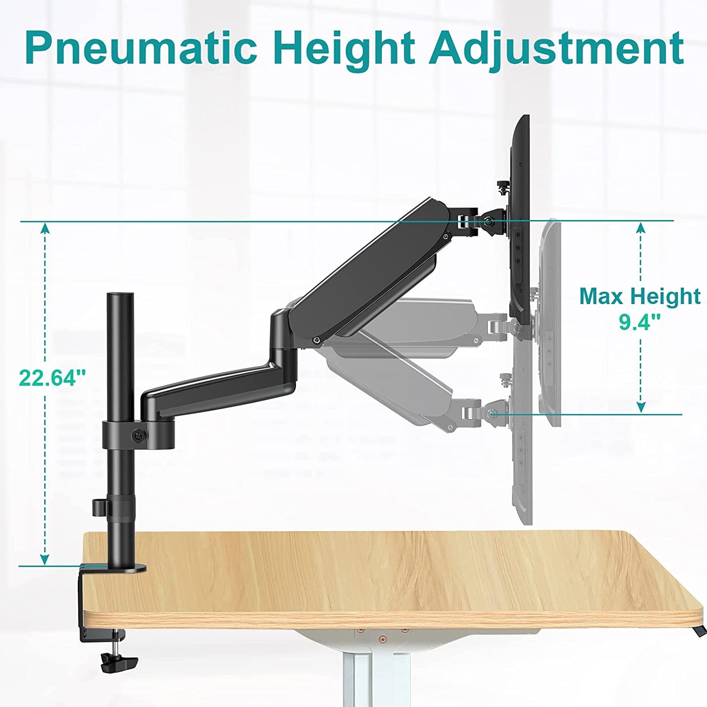 Monitor Mount with Gas Spring Arm