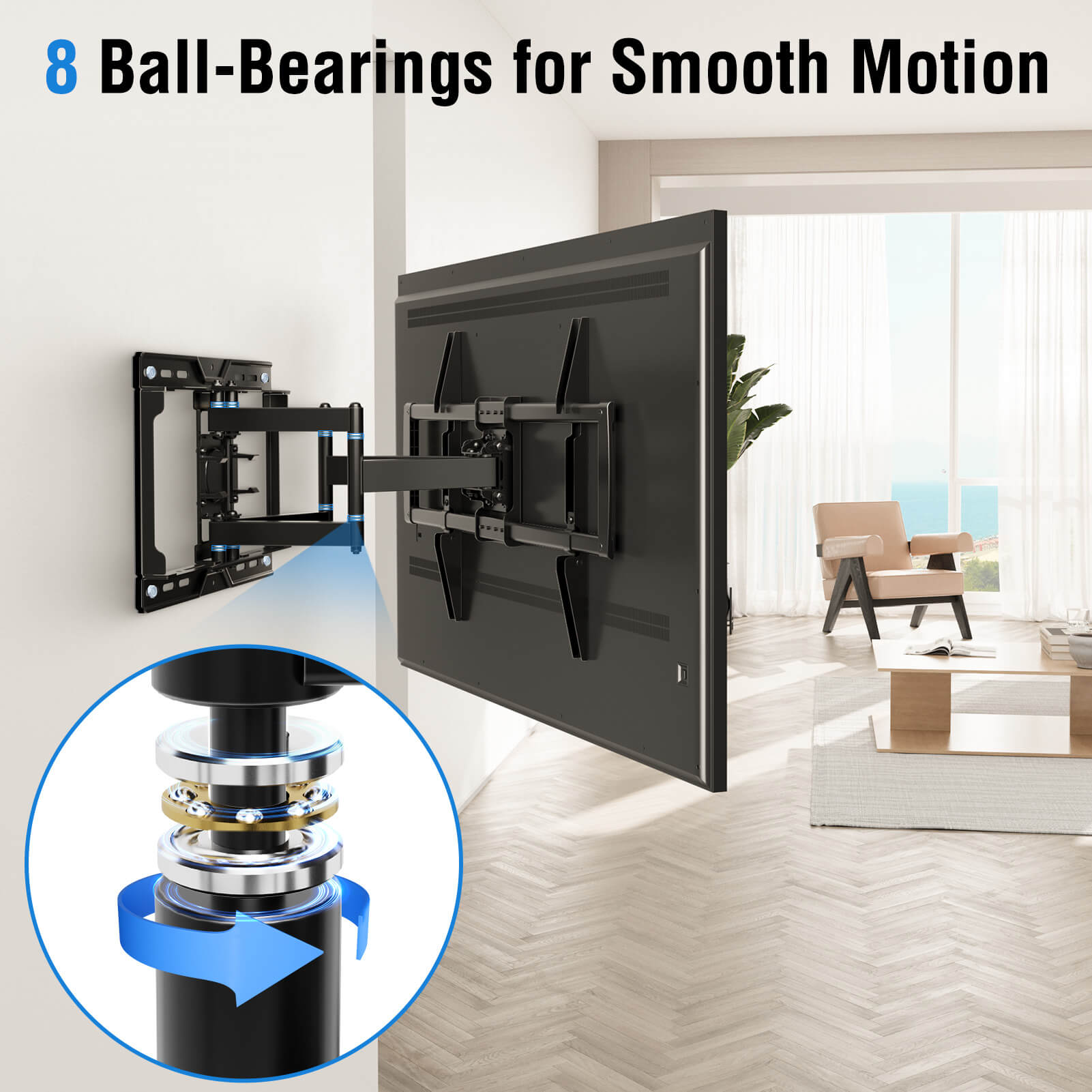 82 tv mount 8 ball bearing