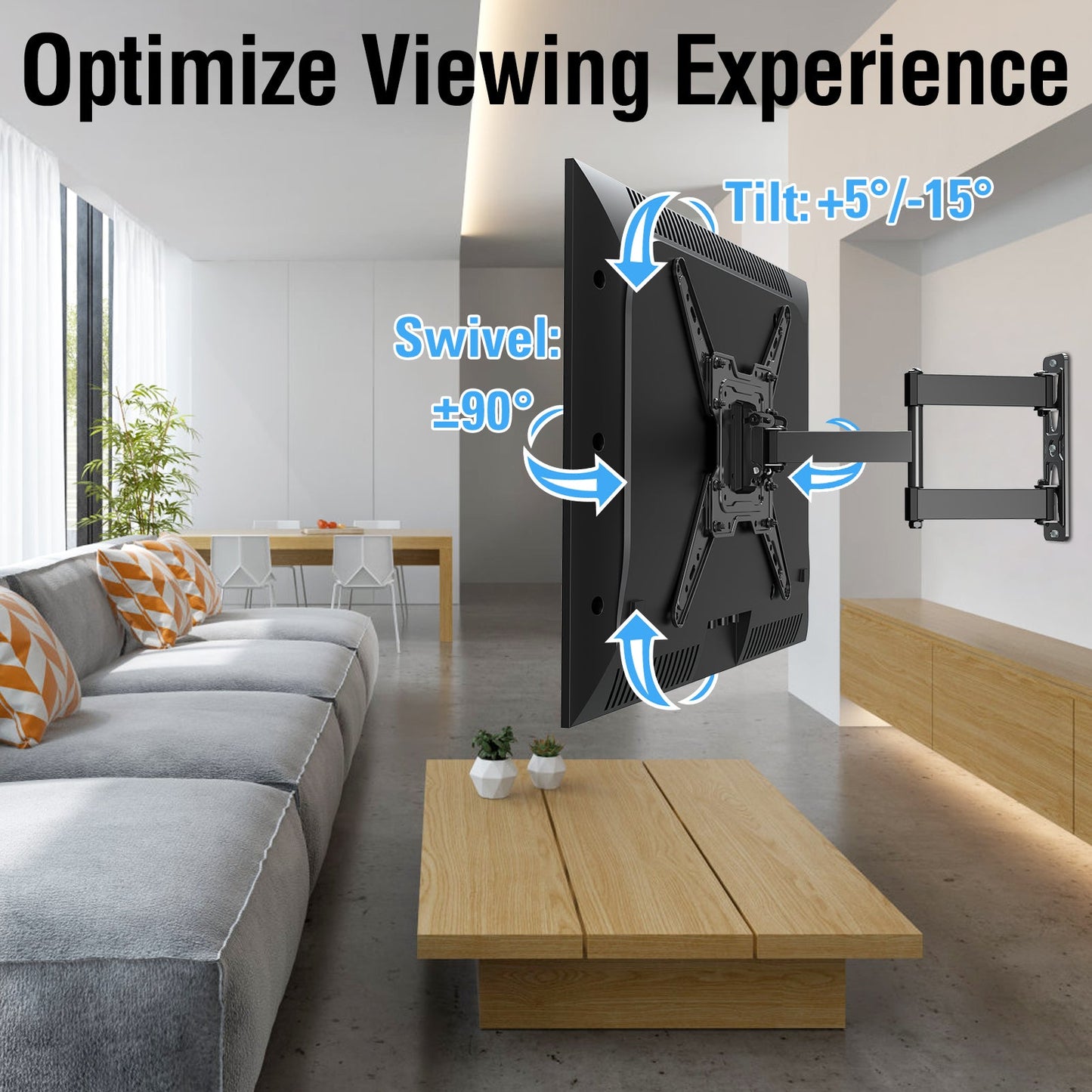 Full Motion TV Wall Mount for 22''-55" TVs MUT0065