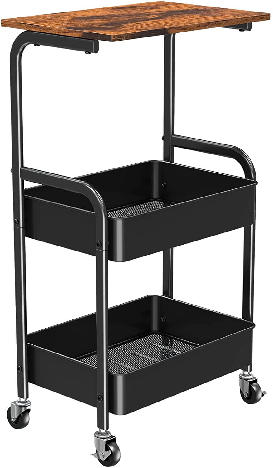 3 Tier Rolling Cart with Lockable Wheels