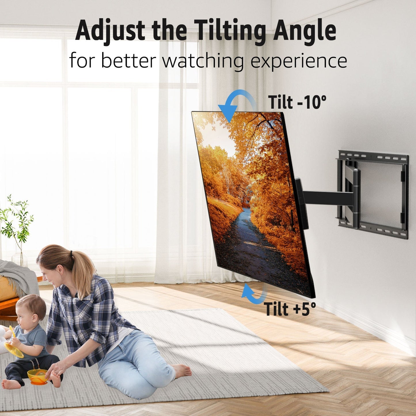 Full Motion TV Wall Mount For 42"-90" TVs MUT0059