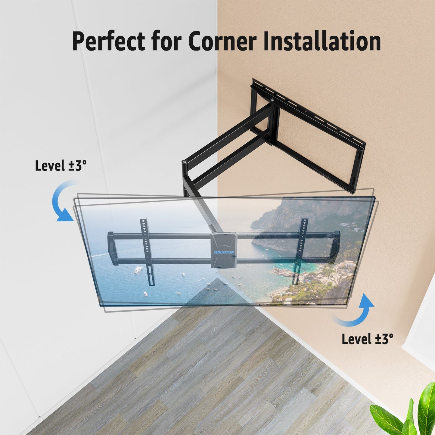 Full Motion TV Wall Mount For 42"-90" TVs MUT0059