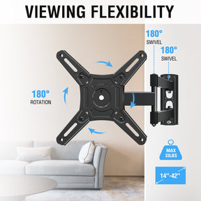 Full Motion TV Wall Mount for 14''-42" TVs MUT0030
