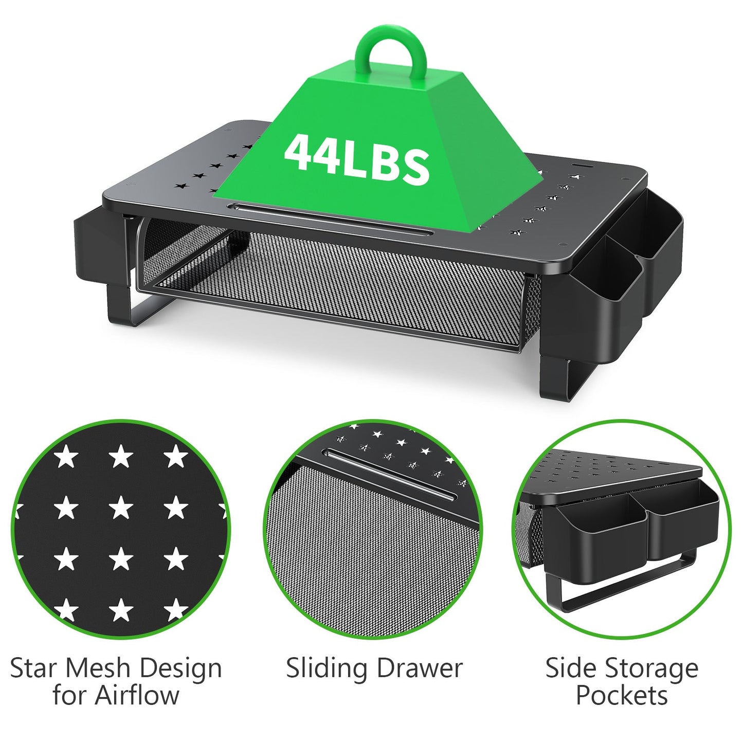 Monitor Stand Riser with Storage