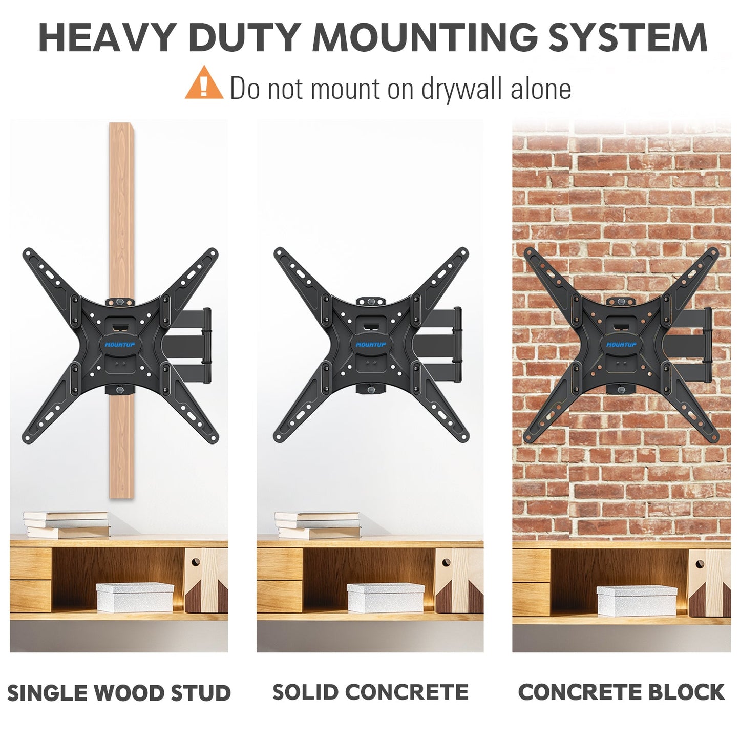 Full Motion Corner TV Wall Mount for 26''-55" TVs MUT0014