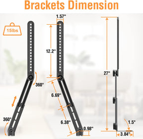 Smatto Soundbar Mount Sound Bar TV Bracket