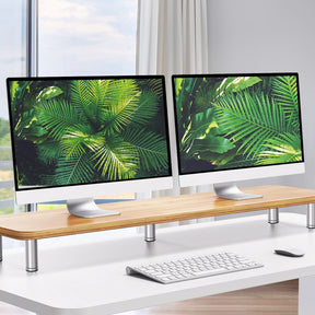 Bamboo Monitor Stand Riser