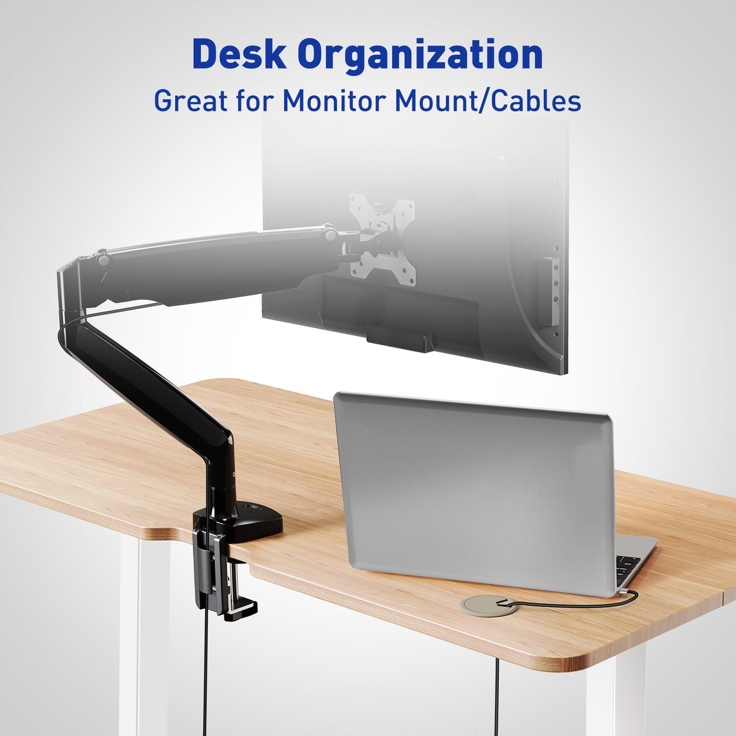 WOKA Electric Height Adjustable Standing Desk with Keyboard Tray