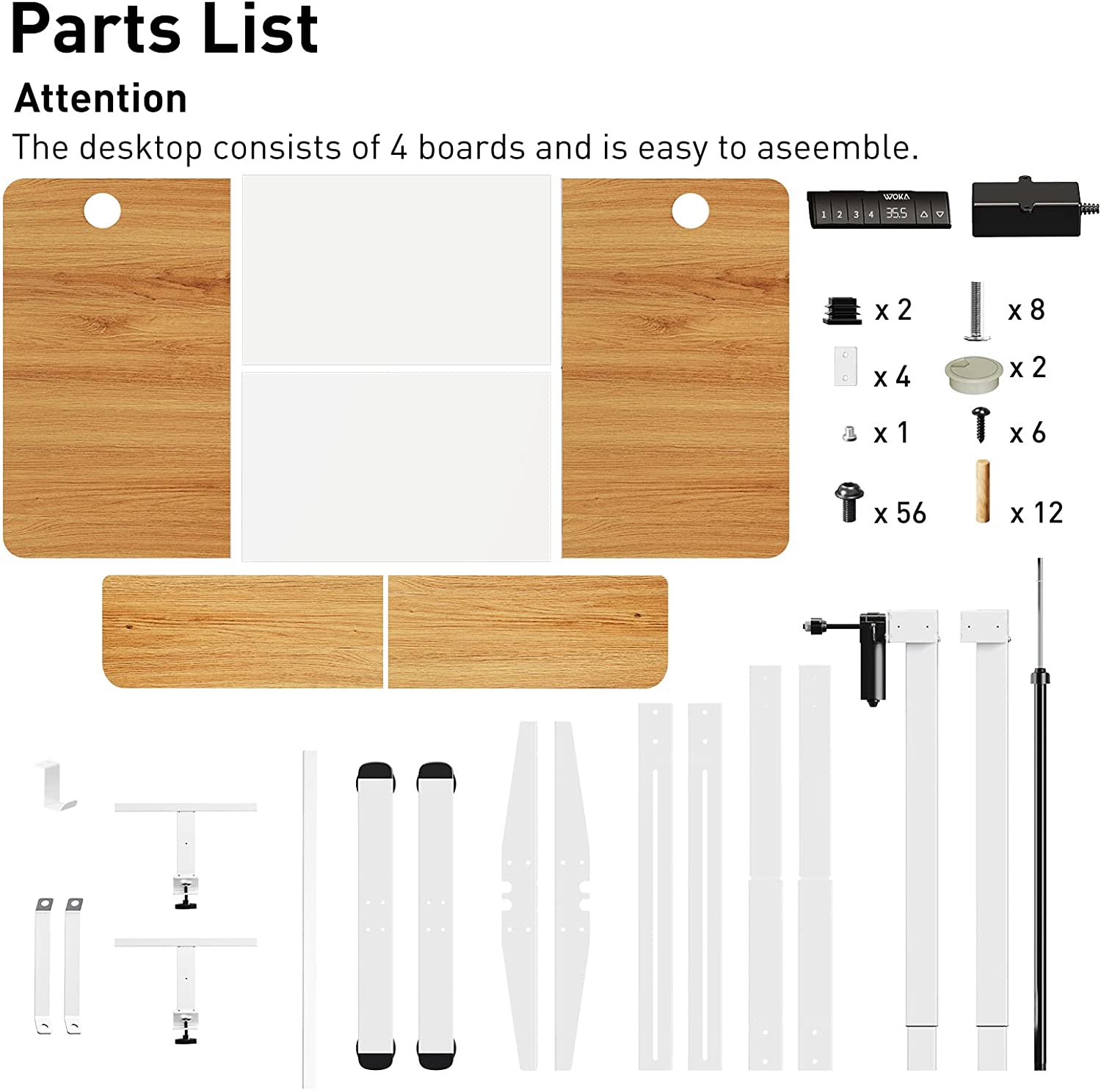 Deep Oak + White