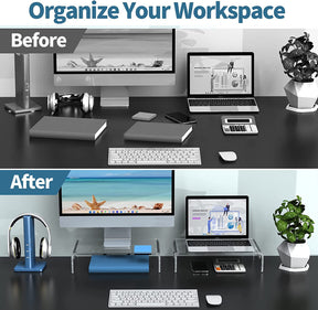 WOKA Monitor Stand Riser for Computer Laptop Printe