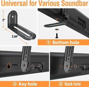 Smatto Soundbar Mount Sound Bar TV Bracket