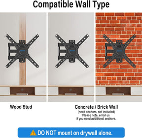 Full Motion TV Wall Mount for 26''-50" TVs MUT0018