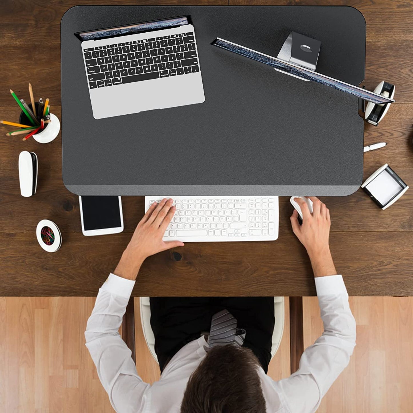 spacious stand up desk converter