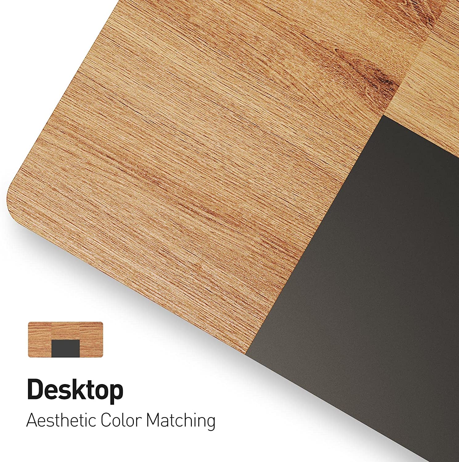 Deep Oak + Black