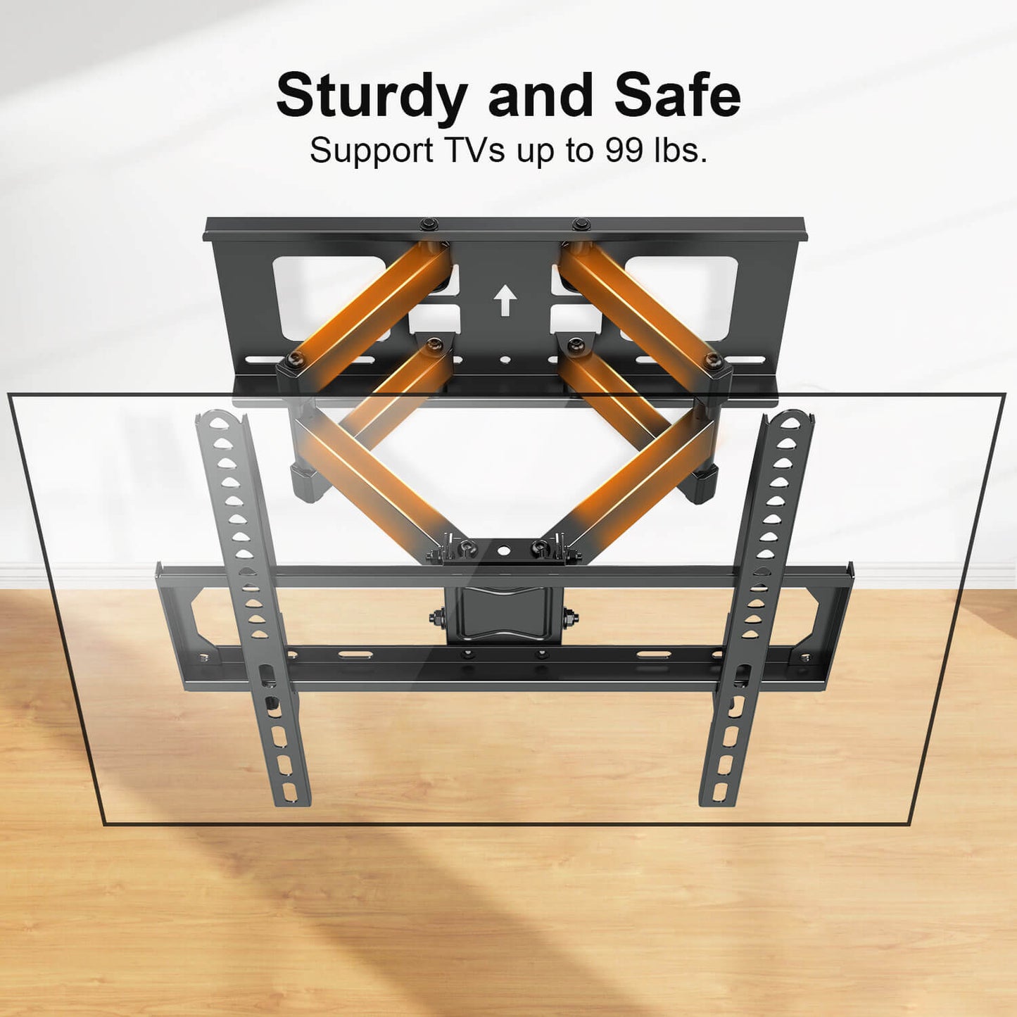 full motion tv wall mount sturdy