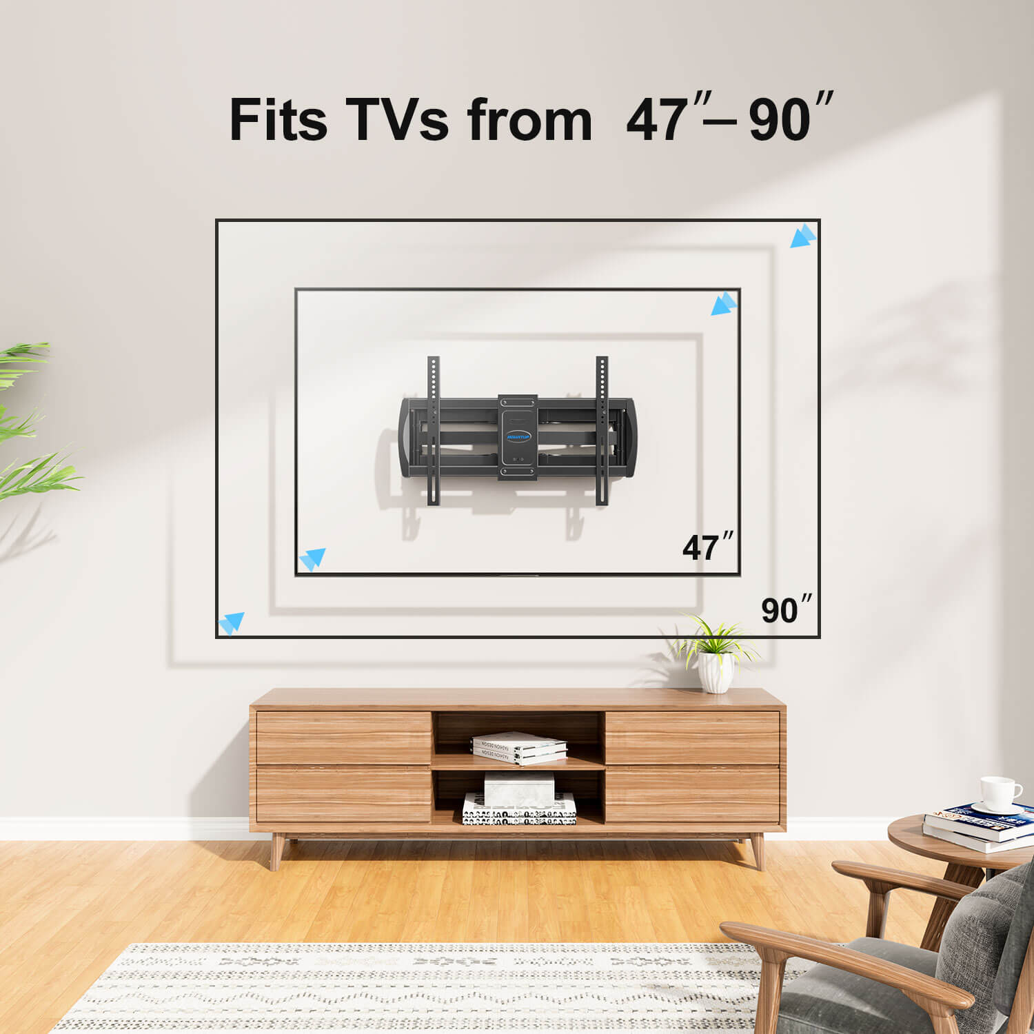 Large TV Wall Mount for 47"-90" TVs