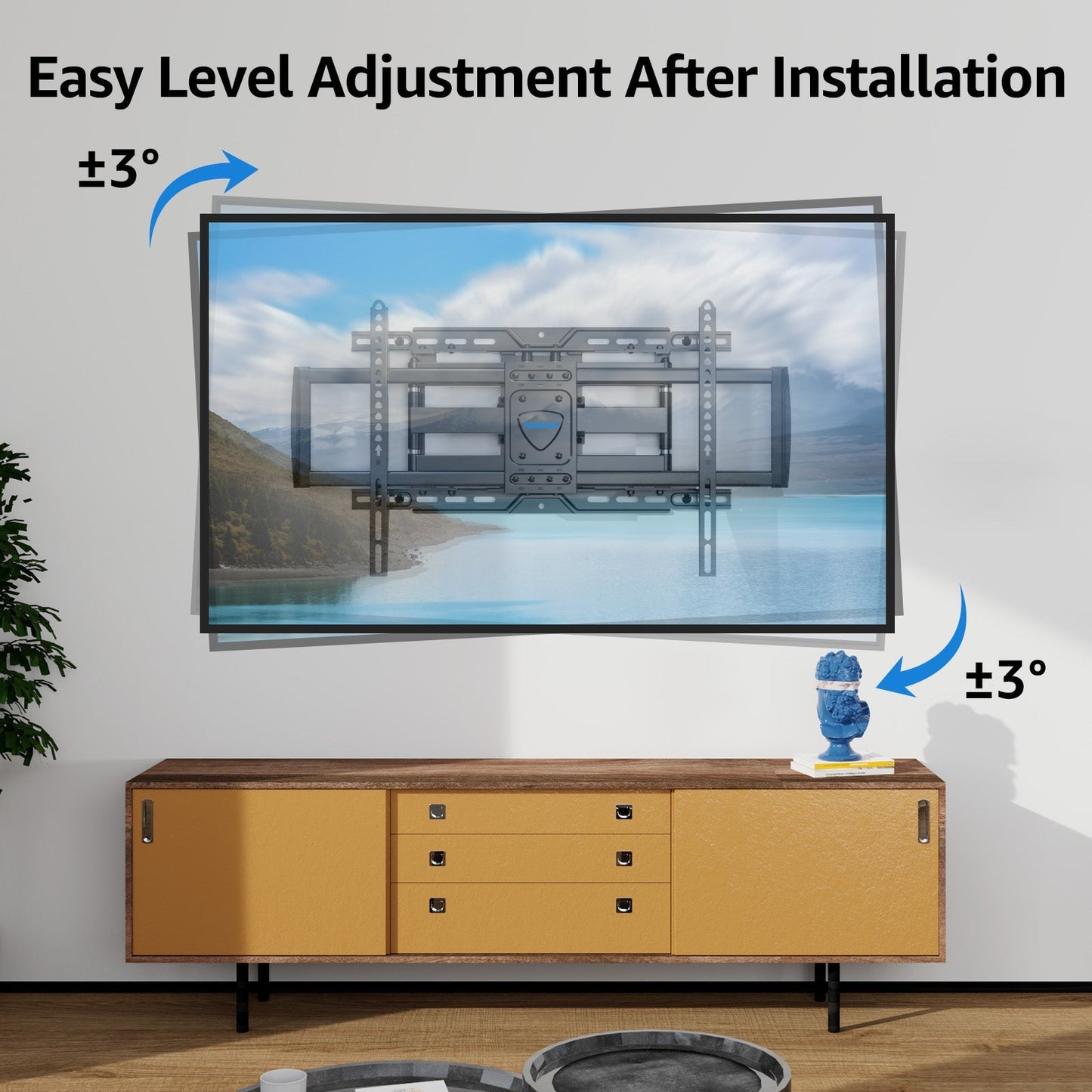 Full Motion TV Wall Mount for 37''-82" TVs MUT0058-24K